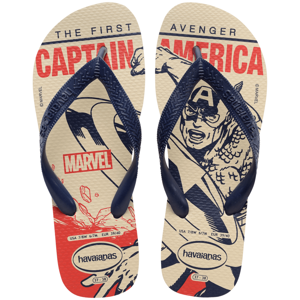 Havaianas - Top Marvel Logomania, Tongs Confortables, Légères